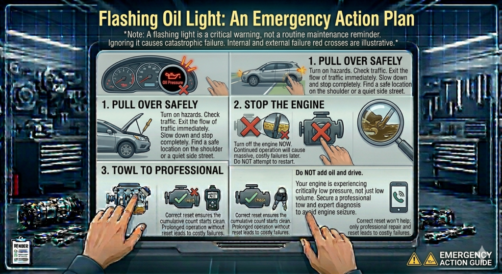 Flashing Oil Light An Emergency Action Plan