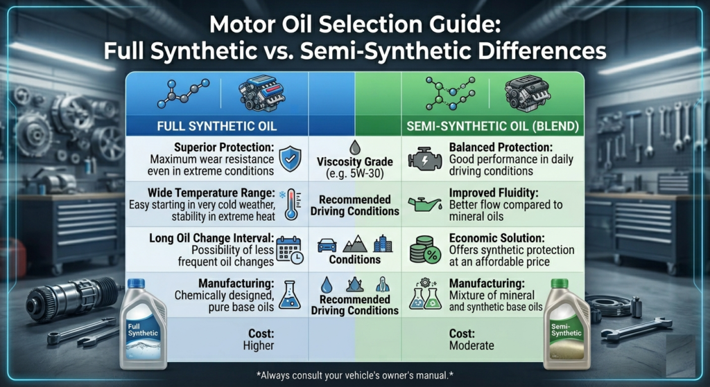 Motor Oil Selection Guide
