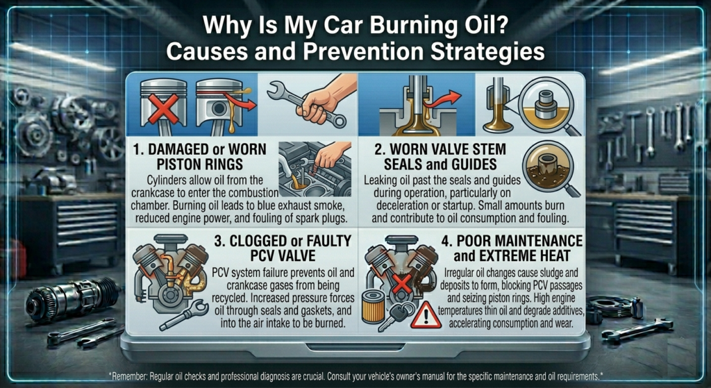 Why Is My Car Burning Oil? Causes and Prevention Strategies